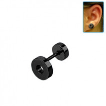 Faux piercing tunnel 10mm acier noir Biko Faux piercing4,99 €