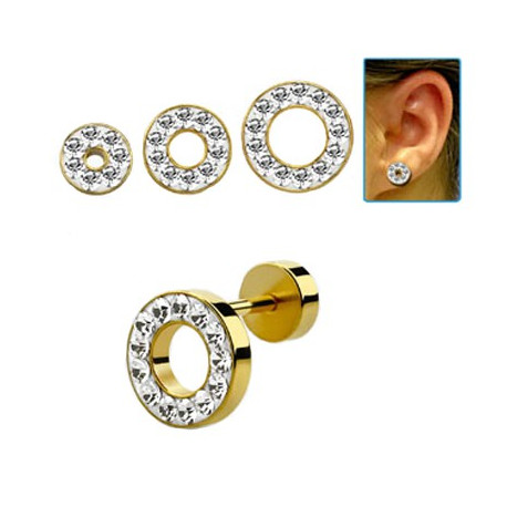 Piercing arcade 8 mm anodisé rose