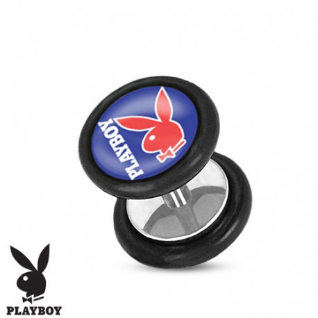 Faux piercing plug playboy bleu et lapin rouge Faux piercing3,49 €