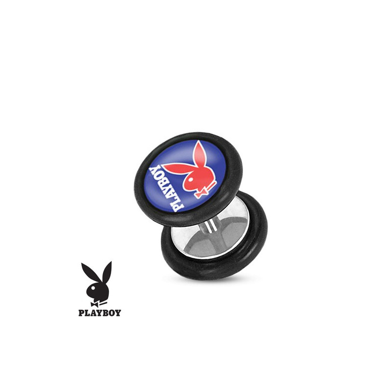 Faux piercing plug playboy bleu et lapin rouge Faux piercing3,49 €