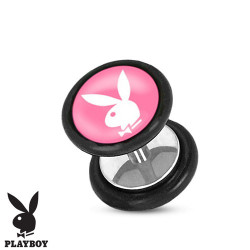 Faux piercing plug playboy rose et lapin blanc Faux piercing3,49 €