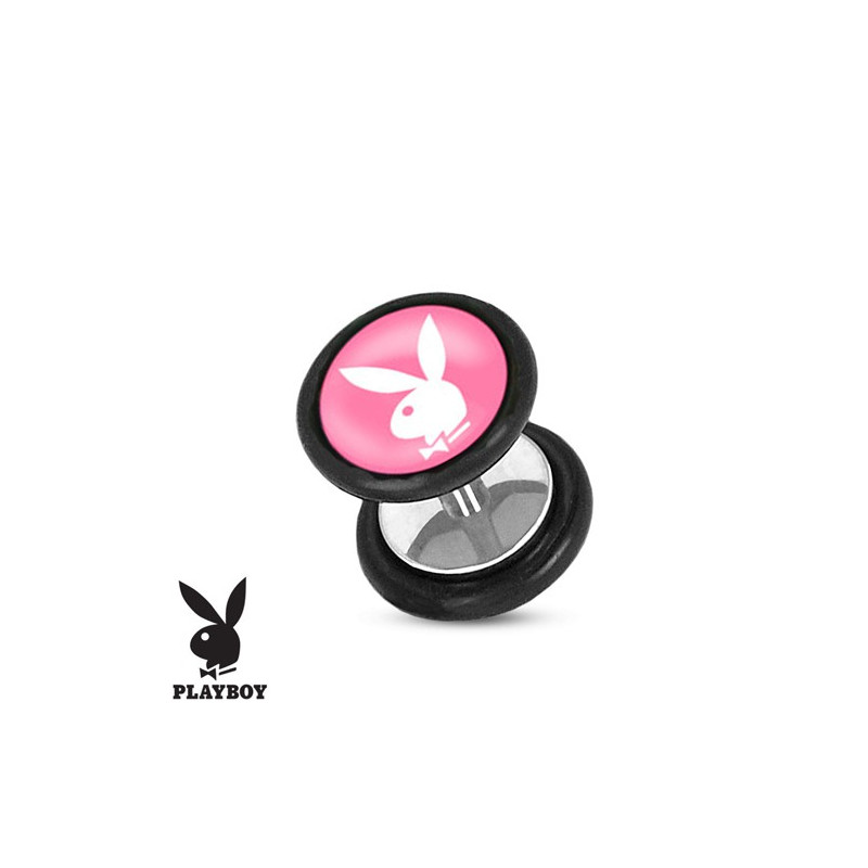 Faux piercing plug playboy rose et lapin blanc Faux piercing3,49 €
