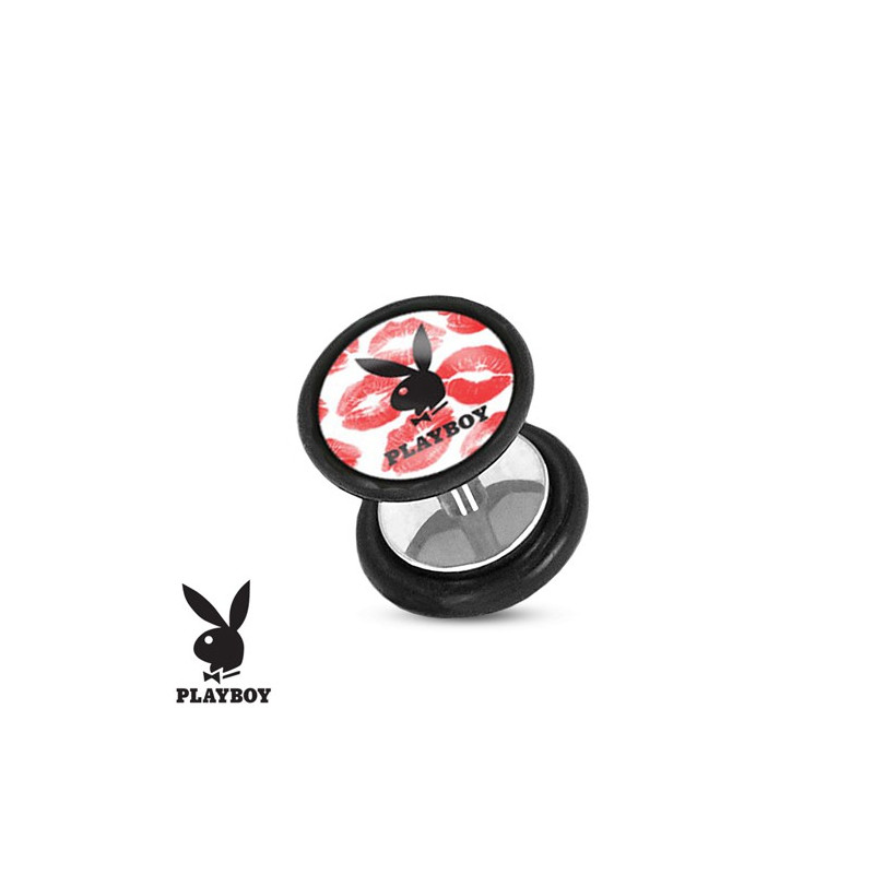 Faux piercing plug playboy et baisers rouge Faux piercing3,49 €