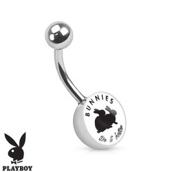 Piercing nombril playboy lapins noir et blanc Piercing nombril5,60 €