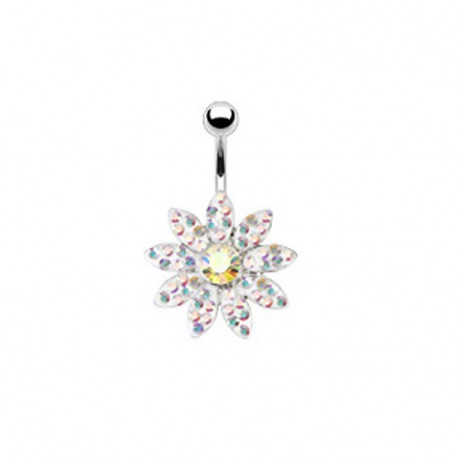 Piercing arcade 8 mm anodisé rose