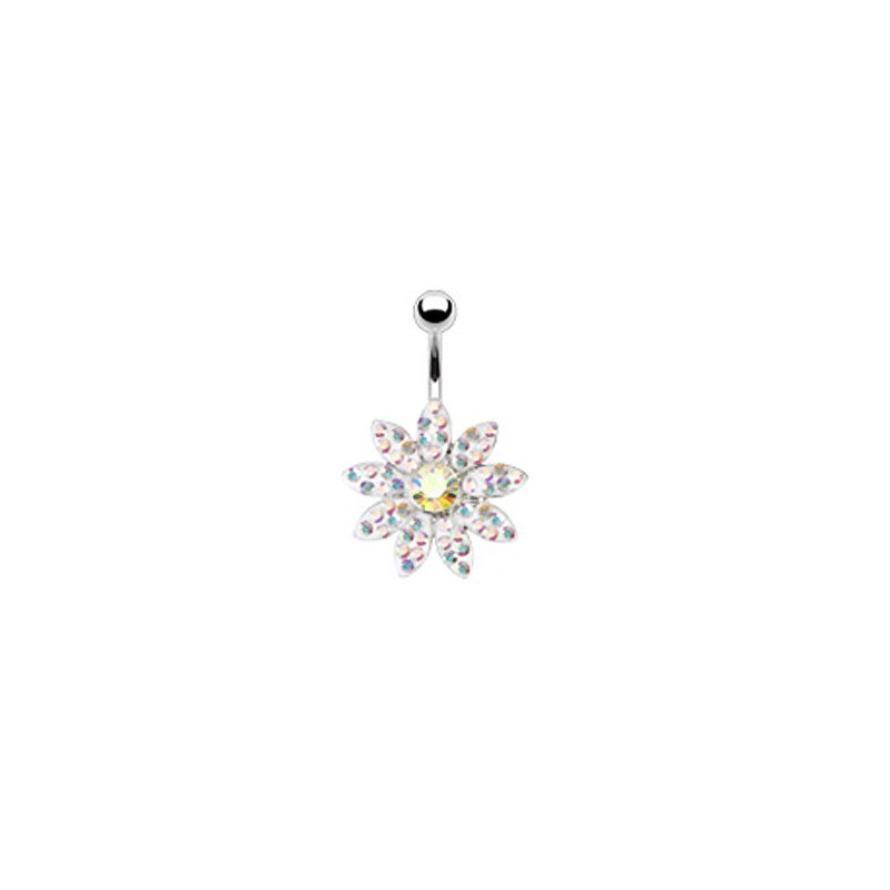 Piercing nombril avec fleur aurore boréale Gady Piercing nombril12,49 €