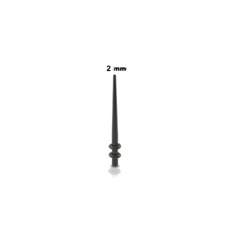 Piercing écarteur 2mm noir acrylique kamo Piercing oreille2,89 €