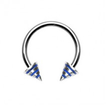 Piercing arcade 8 mm anodisé rose