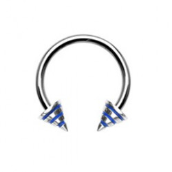 Piercing arcade 8 mm anodisé rose