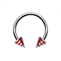 Piercing arcade 8 mm anodisé rose