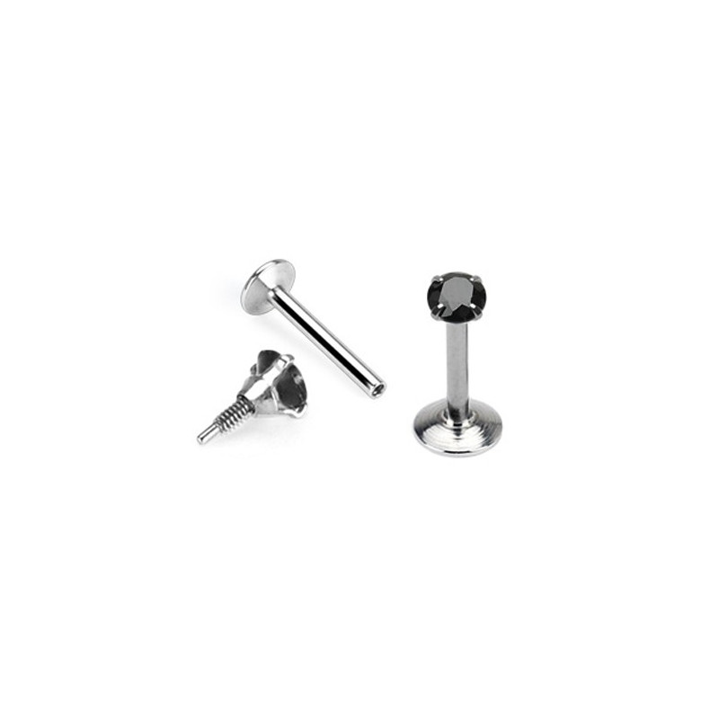 Piercing labret 6mm avec un crystal noir Zey Piercing labret3,90 €