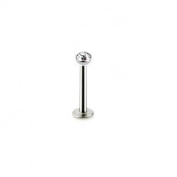 Piercing labret lèvre 10mm cristal blanc Cuop Piercing labret3,49 €