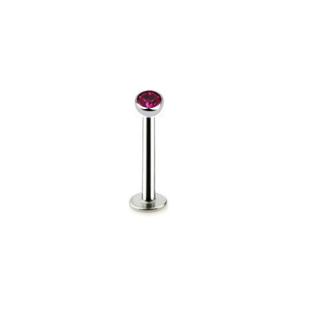 Piercing labret lèvre 10mm cristal rose Romu Piercing labret3,49 €