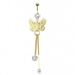 Piercing nombril pendentif papillon plaqué or Bazy Piercing nombril8,80 €