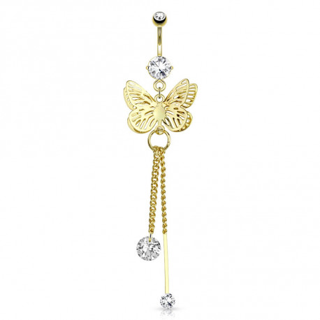 Piercing arcade 8 mm anodisé rose