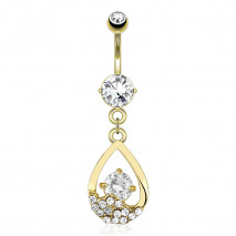 Piercing arcade 8 mm anodisé rose