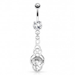 Piercing arcade 8 mm anodisé rose