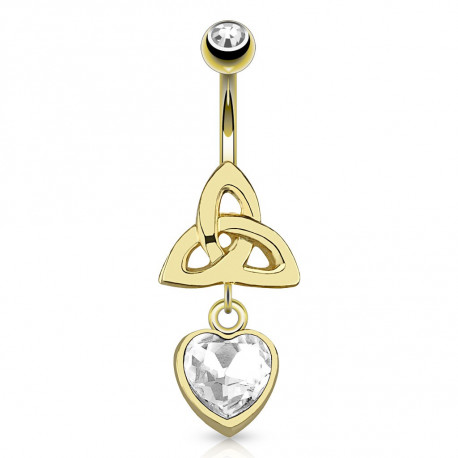 Piercing nombril doré motif celtique et cœur Cuy Piercing nombril6,80 €
