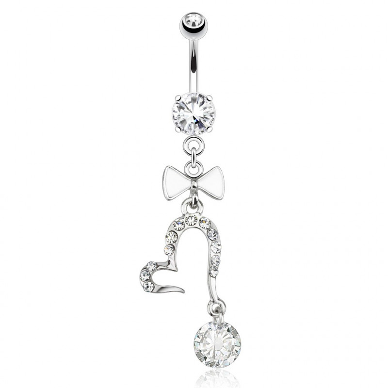Piercing nombril cœur ouvert et noeud papillon Keop Piercing nombril7,90 €
