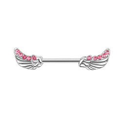 Piercing téton 11mm ailes d'ange rose Dozy Piercing téton4,75 €