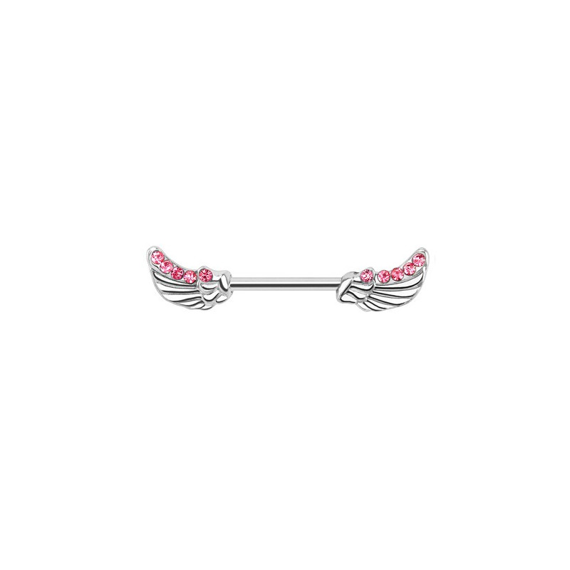 Piercing téton 11mm ailes d'ange rose Dozy Piercing téton4,75 €