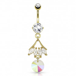 Piercing arcade 8 mm anodisé rose