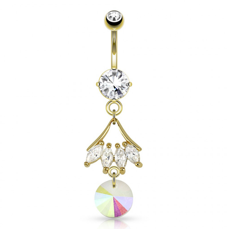 Piercing arcade 8 mm anodisé rose