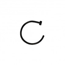 Faux piercing nez anneau 8 x 0,8mm noir Sytu Faux piercing3,60 €