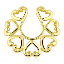 Piercing arcade 8 mm anodisé rose