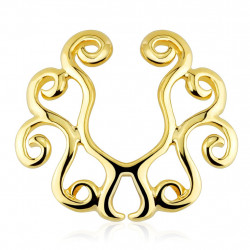 Piercing arcade 8 mm anodisé rose