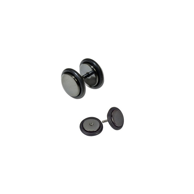 Faux piercing plug acier noir anodisé Gyr Faux piercing4,80 €
