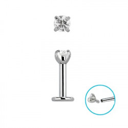 Piercing labret 10 x 1,2mm zirconium blanc Vuz Piercing labret4,49 €