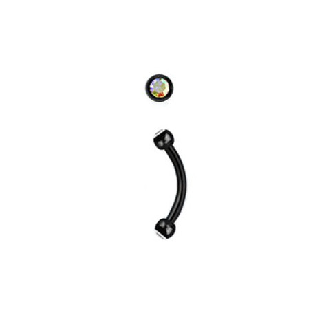 Piercing arcade 10mm boules et cristal aurore boréale Piercing arcade3,95 €