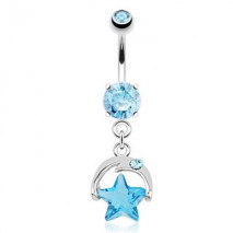 Piercing arcade 8 mm anodisé rose