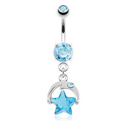 Piercing arcade 8 mm anodisé rose