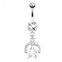 Piercing arcade 8 mm anodisé rose