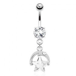 Piercing arcade 8 mm anodisé rose