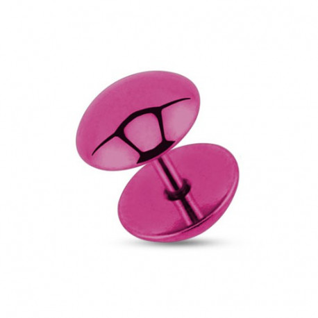 Piercing arcade 8 mm anodisé rose