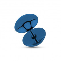 Faux piercing plug 8mm acier bleu foncé Cyt Faux piercing4,49 €