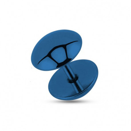 Faux piercing plug 8mm acier bleu foncé Cyt Faux piercing4,49 €