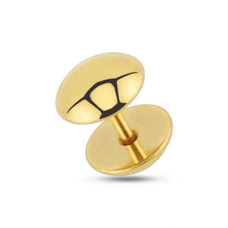 Faux piercing plug 8mm acier doré Vaz Faux piercing4,49 €