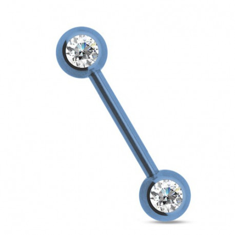 Piercing arcade 8 mm anodisé rose