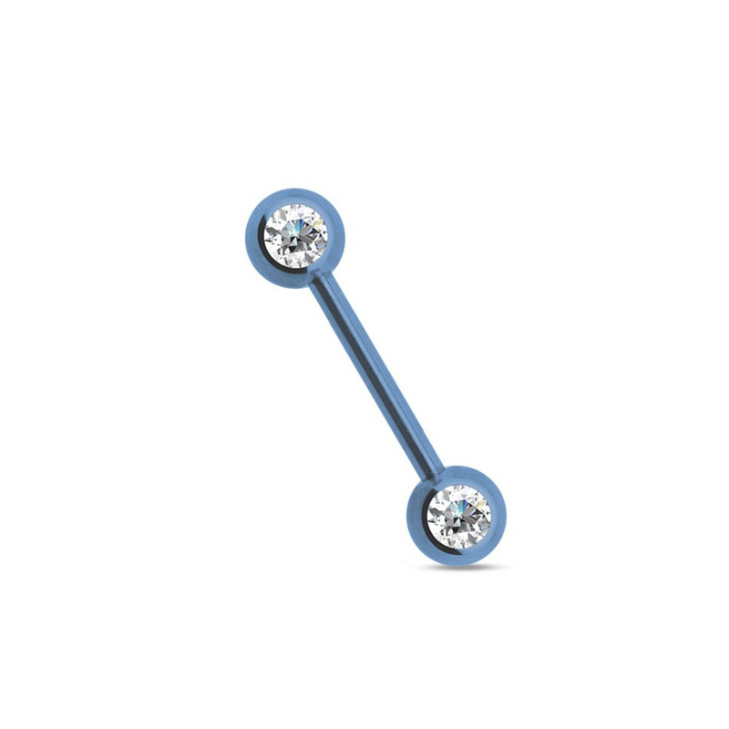 Piercing arcade 8 mm anodisé rose