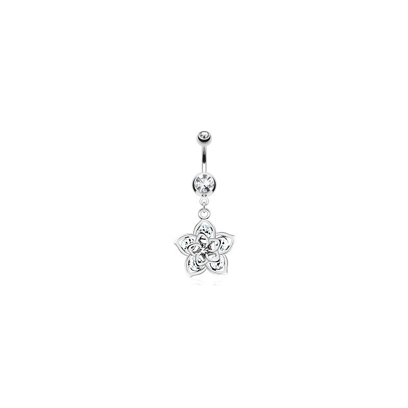 Piercing nombril fleur zirconium blanc Fuyr Piercing nombril7,85 €