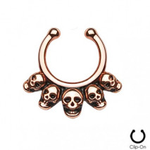 Piercing arcade 8 mm anodisé rose