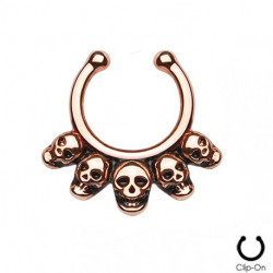 Piercing arcade 8 mm anodisé rose