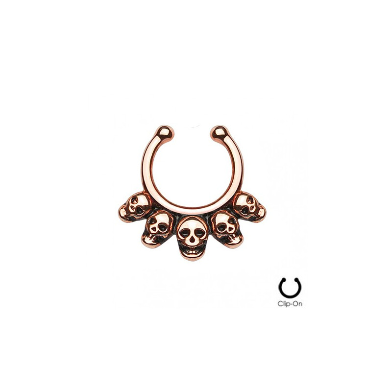 Piercing arcade 8 mm anodisé rose