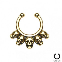 Faux piercing septum tête de mort doré Palo Faux piercing4,90 €