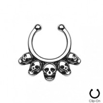 Piercing arcade 8 mm anodisé rose