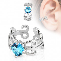 Faux anneau d'oreille zirconium bleu Byz Faux piercing3,90 €